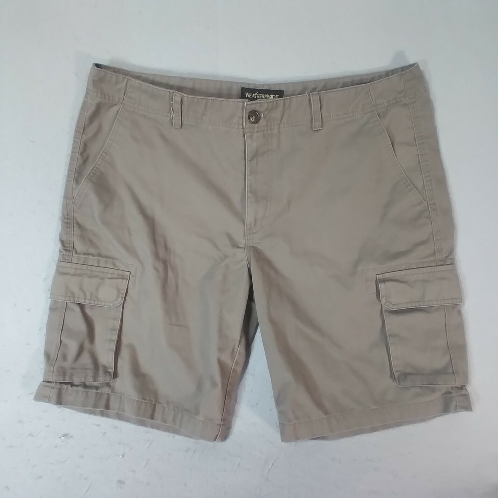 Weatherproof cargo hiking shorts men's 38 x 10 light‎ brown outdoor